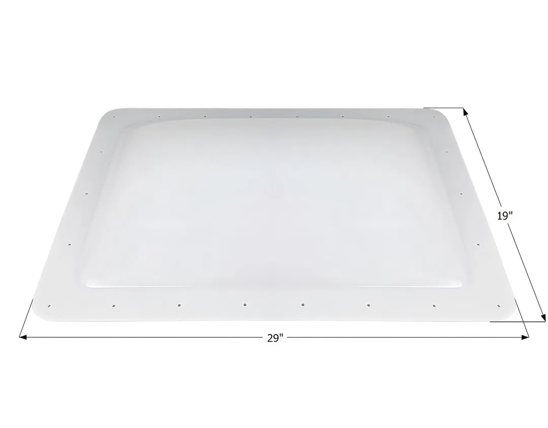 14402 – ICON Skylight, 4 Inch High Bubble Type Dome Rectangular For 25 Inch Length x 15 Inch Width Opening 29 Inch Le...